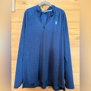 Spyder Blue Long Sleeve Shirt Size Mens XXL